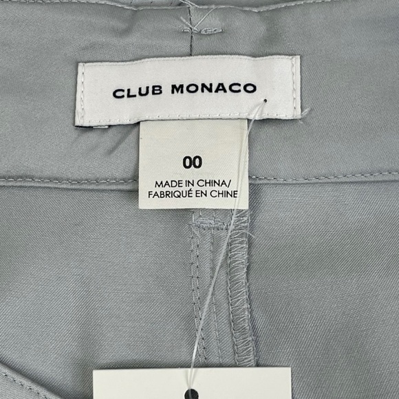 Club Monaco Carpenter Pant Silvery Grey NWT SZ 00 - Picture 7 of 11